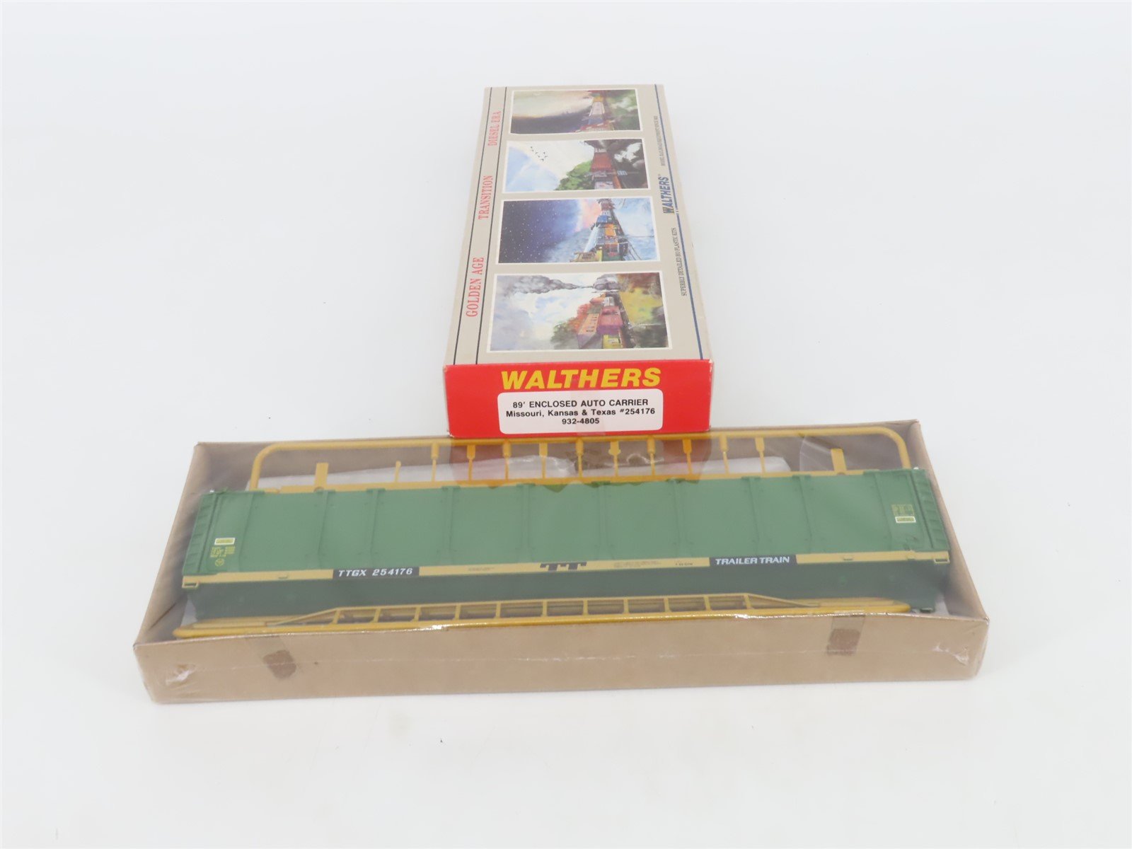 HO Scale Walthers Kit 932-4805 TTGX MKT 89' Enclosed Auto Carrier #254176