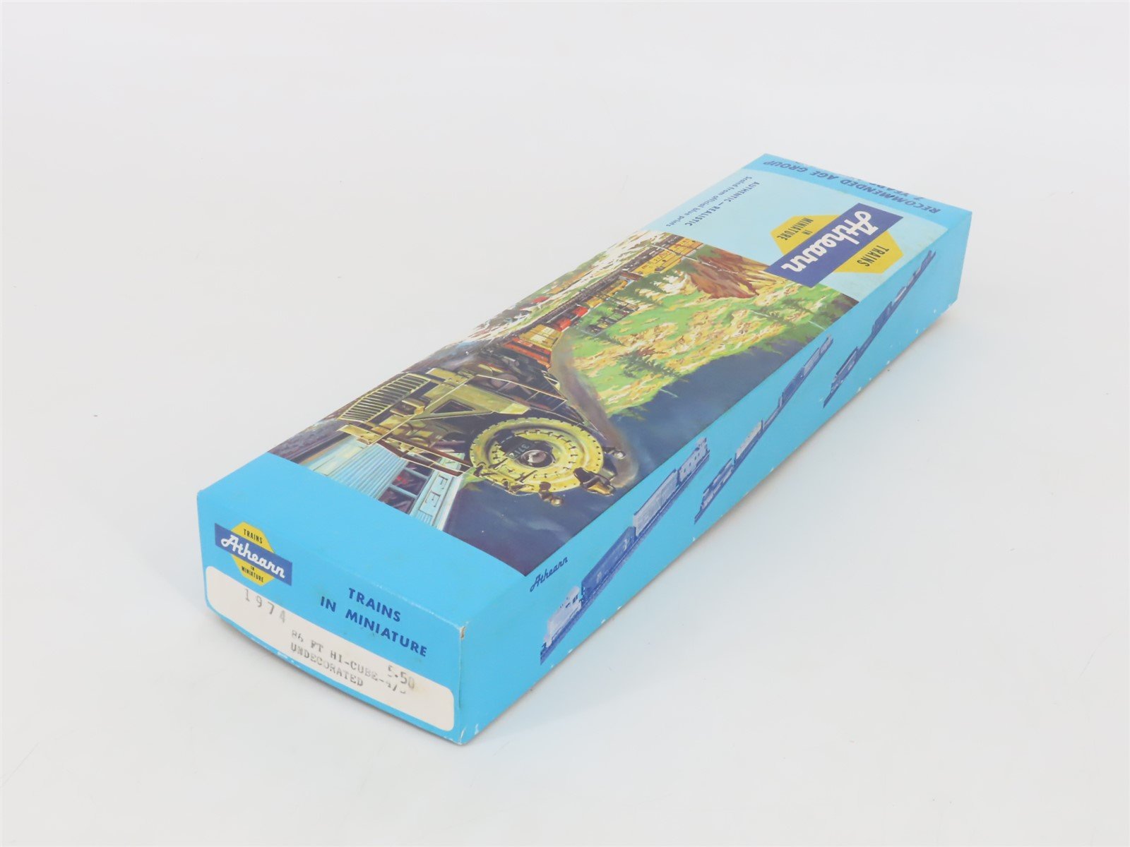 HO Scale Athearn Kit 1974 Undecorated Black 86' Hi-Cube 4-Door Box Car