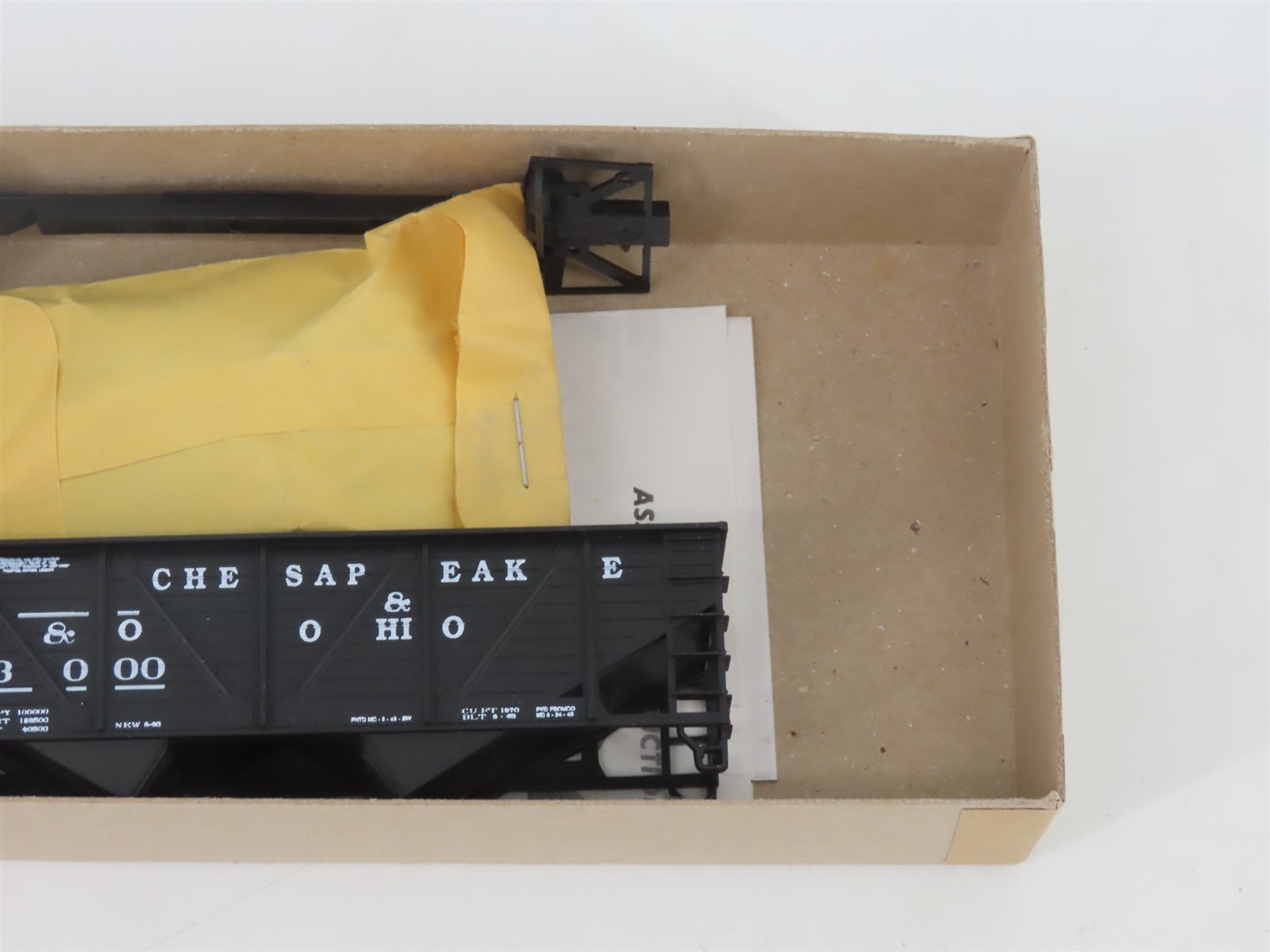 HO Athearn Kit C&O Chesapeake & Ohio 34' 2-Bay Composite Side Open Hopper #53000