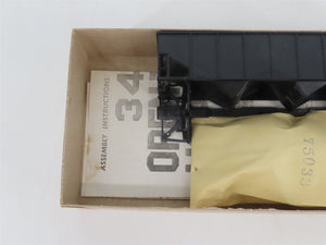 HO Scale Athearn Kit 5447 Undecorated Black 34' 2-Bay Rib Side Open Hopper