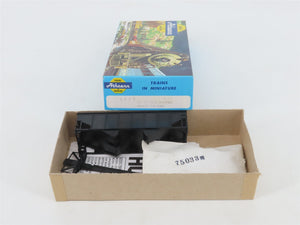 HO Scale Athearn Kit 5447 Undecorated Black 34' 2-Bay Rib Side Open Hopper