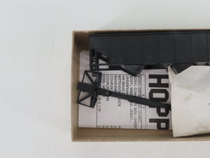 HO Scale Athearn Kit 5447 Undecorated Black 34' 2-Bay Rib Side Open Hopper