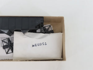 HO Scale Athearn Kit 5447 Undecorated Black 34' 2-Bay Rib Side Open Hopper