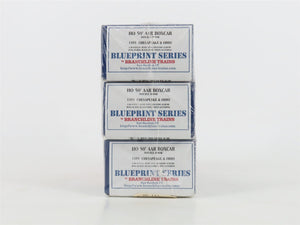 HO Scale Branchline Blueprint Series Kit 1101 C&O 50' Box Car 3-Pack - SEALED