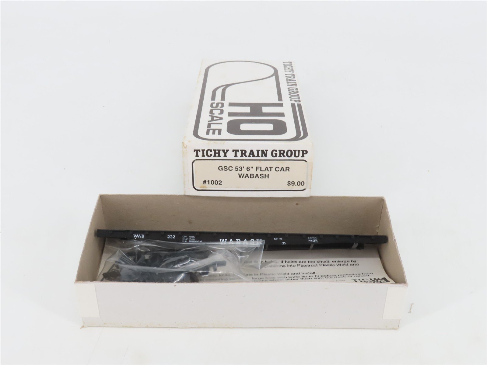 HO Scale Tichy Train Group Kit 1002 WAB Wabash GSC 53'6