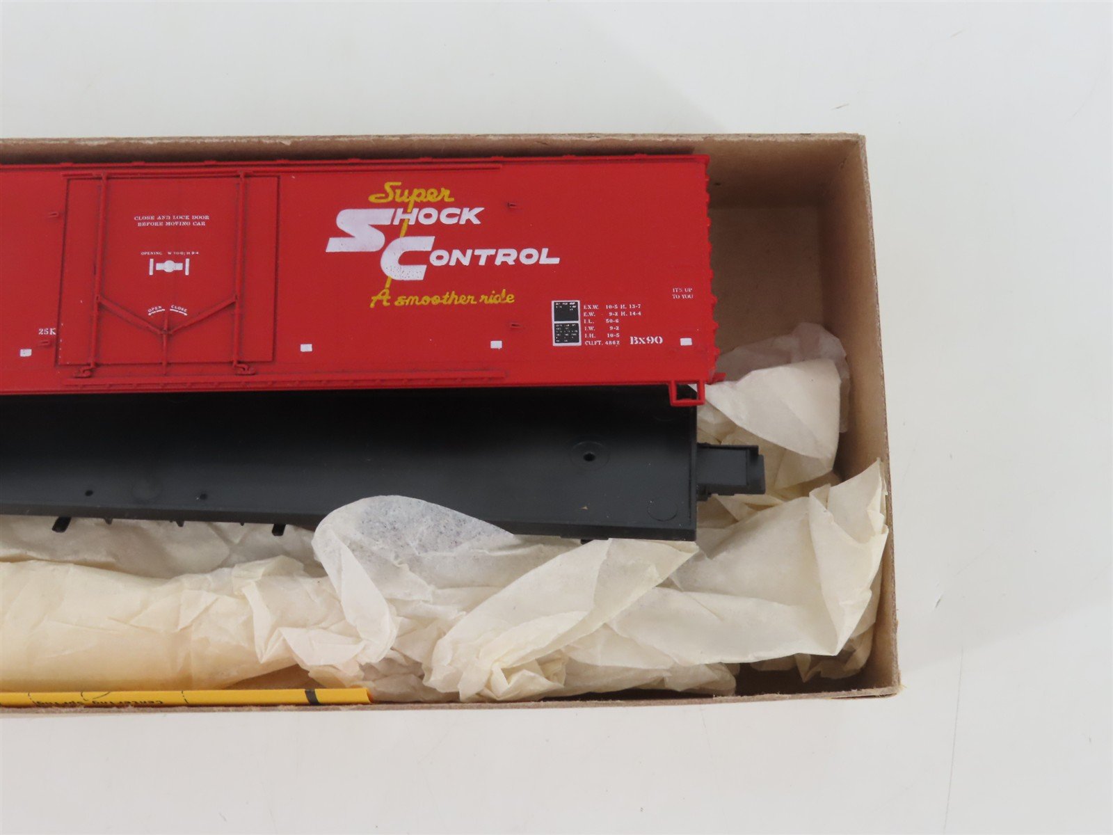 HO Scale Details West Kit BC-801 ATSF Santa Fe 50' Plug Door Box Car #525213