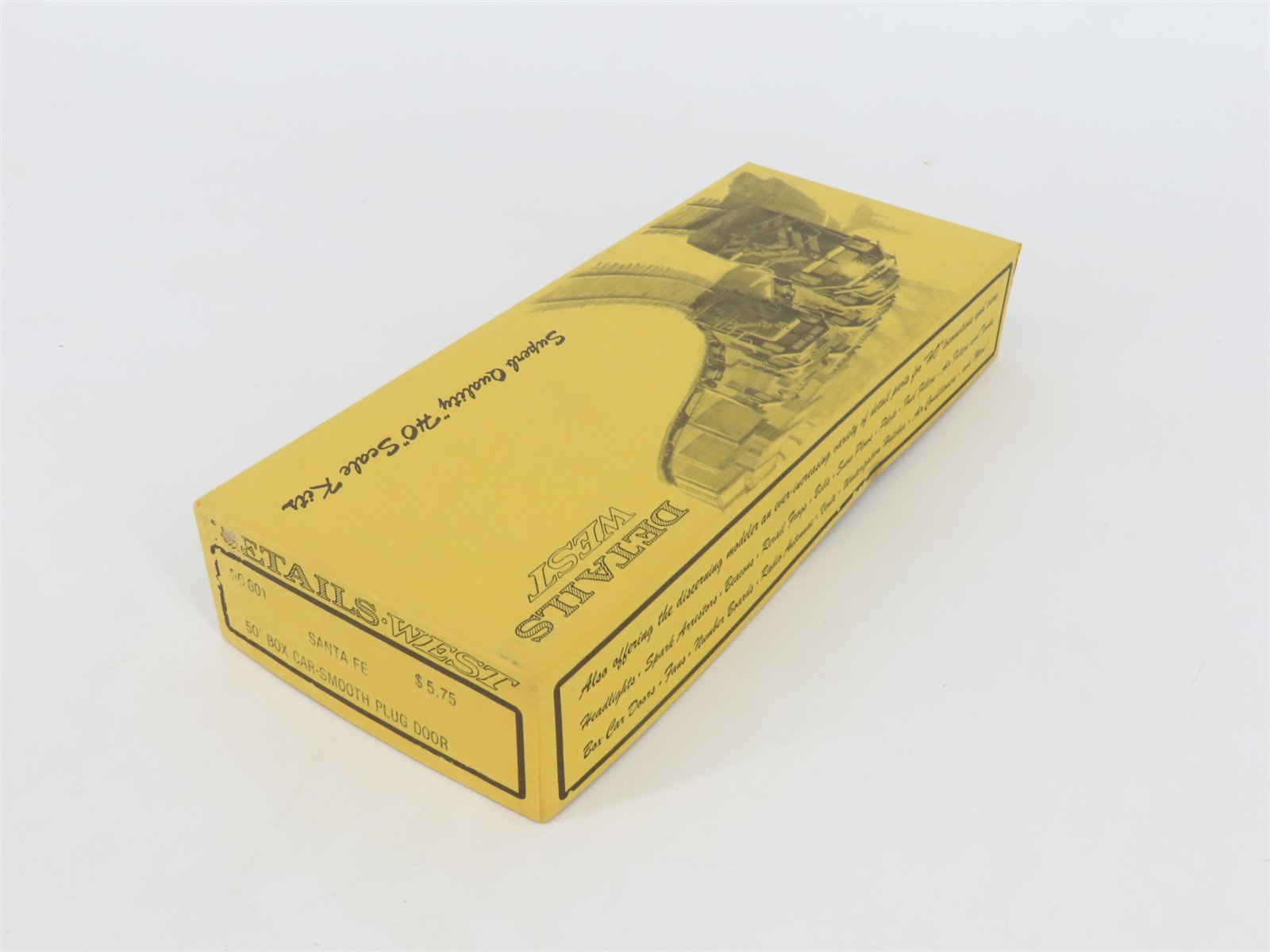 HO Scale Details West Kit BC-801 ATSF Santa Fe 50' Plug Door Box Car #525213