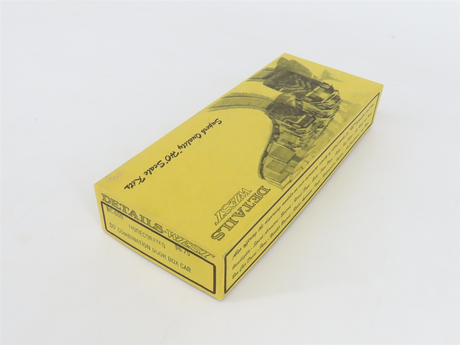 HO Scale Details West Kit BC-600 Undecorated 50' Combination Door Box Car