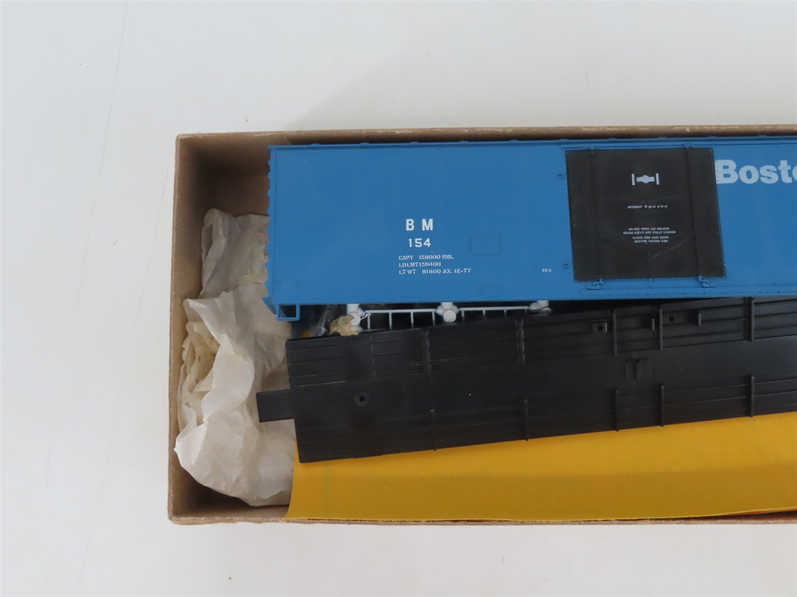 HO Scale Details West Kit BC-803 BM Boston & Maine 50' Plug Door Box Car #154