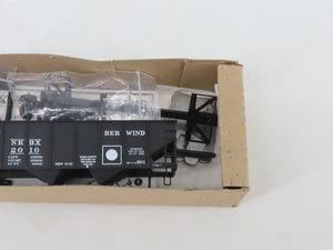 HO Scale Branchline Kit NRBX New River Berwind 2-Bay Open Hopper #2010