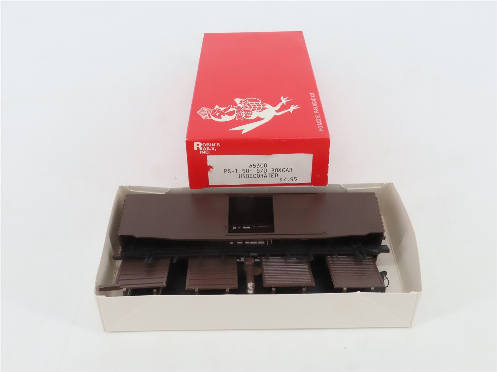 HO Scale Robin's Rails Kit 5300 Undecorated PS-1 50' Single Door Box Car