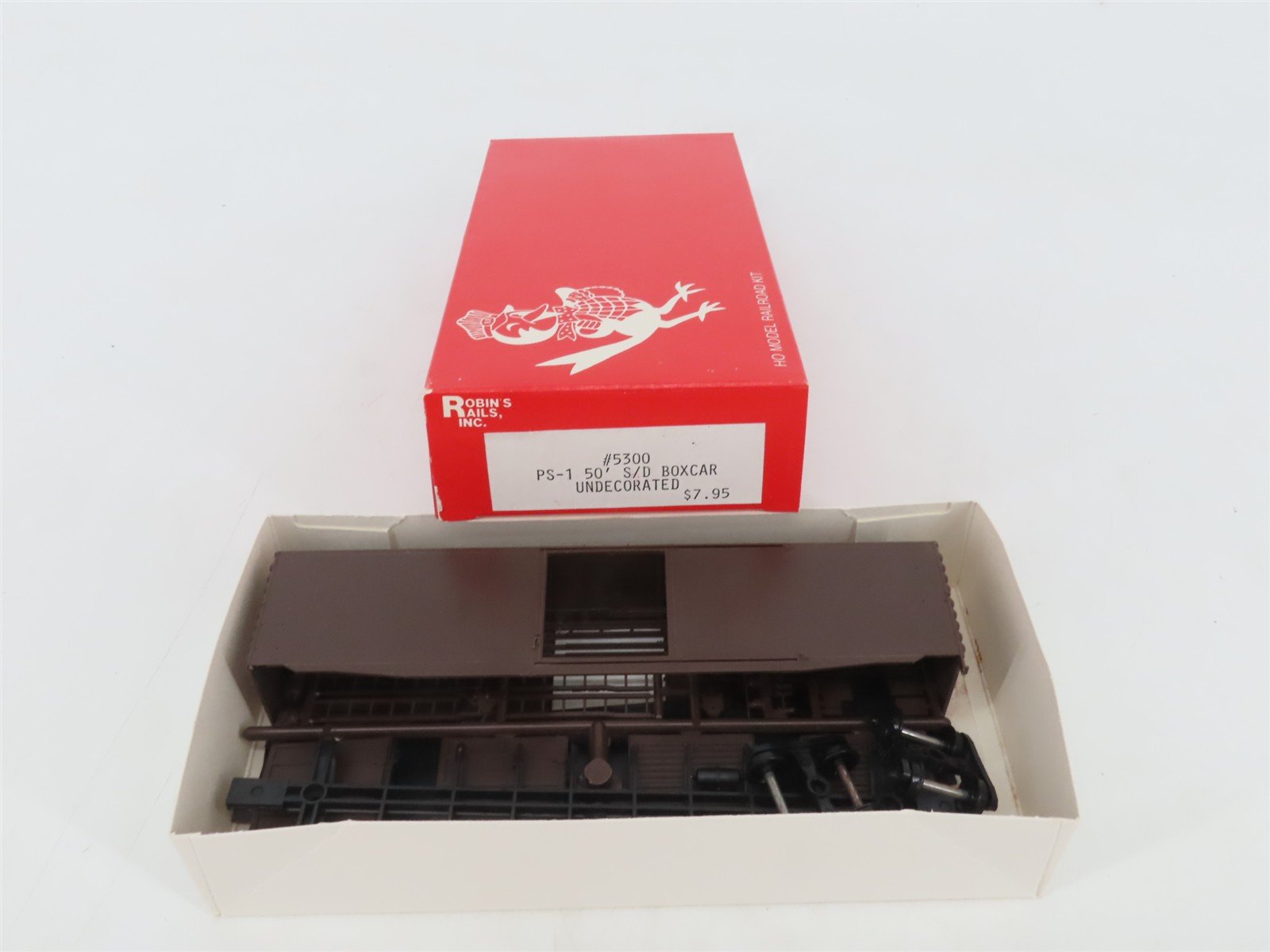 HO Scale Robin's Rails Kit 5300 Undecorated PS-1 50' Single Door Box Car