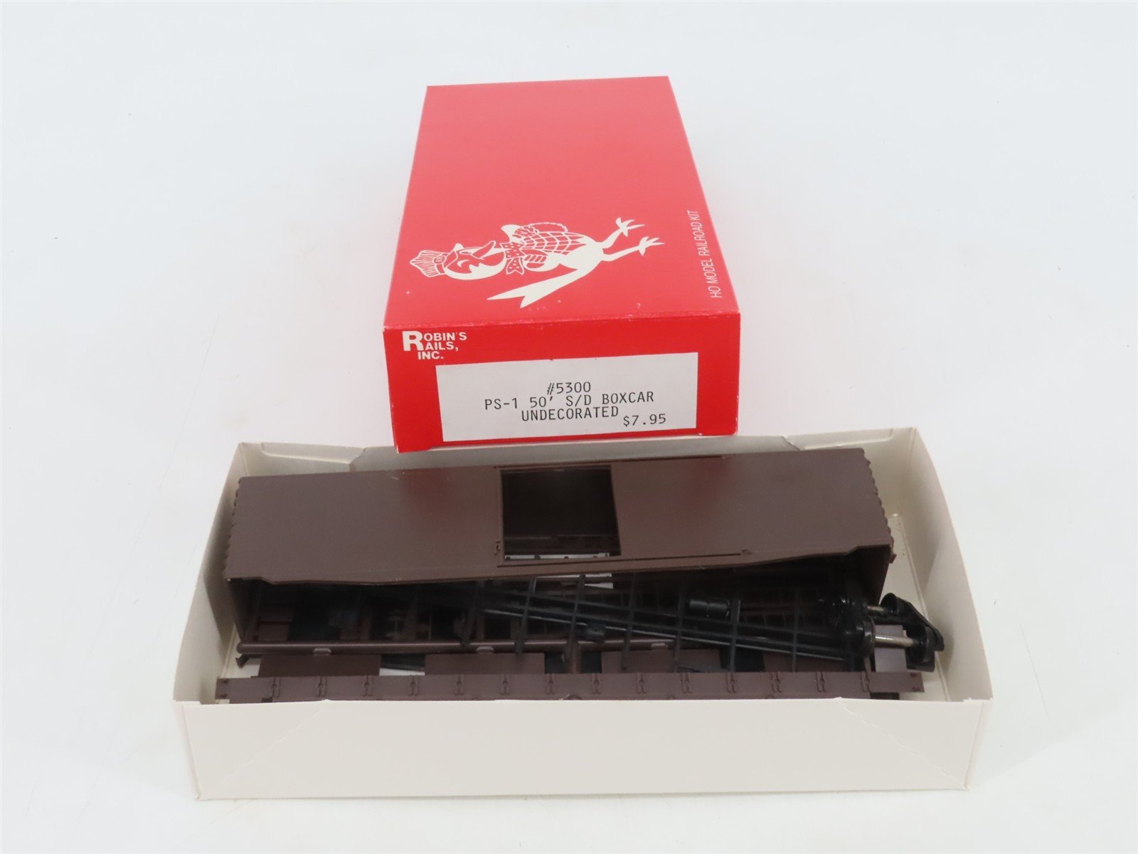 HO Scale Robin's Rails Kit 5300 Undecorated PS-1 50' Single Door Box Car