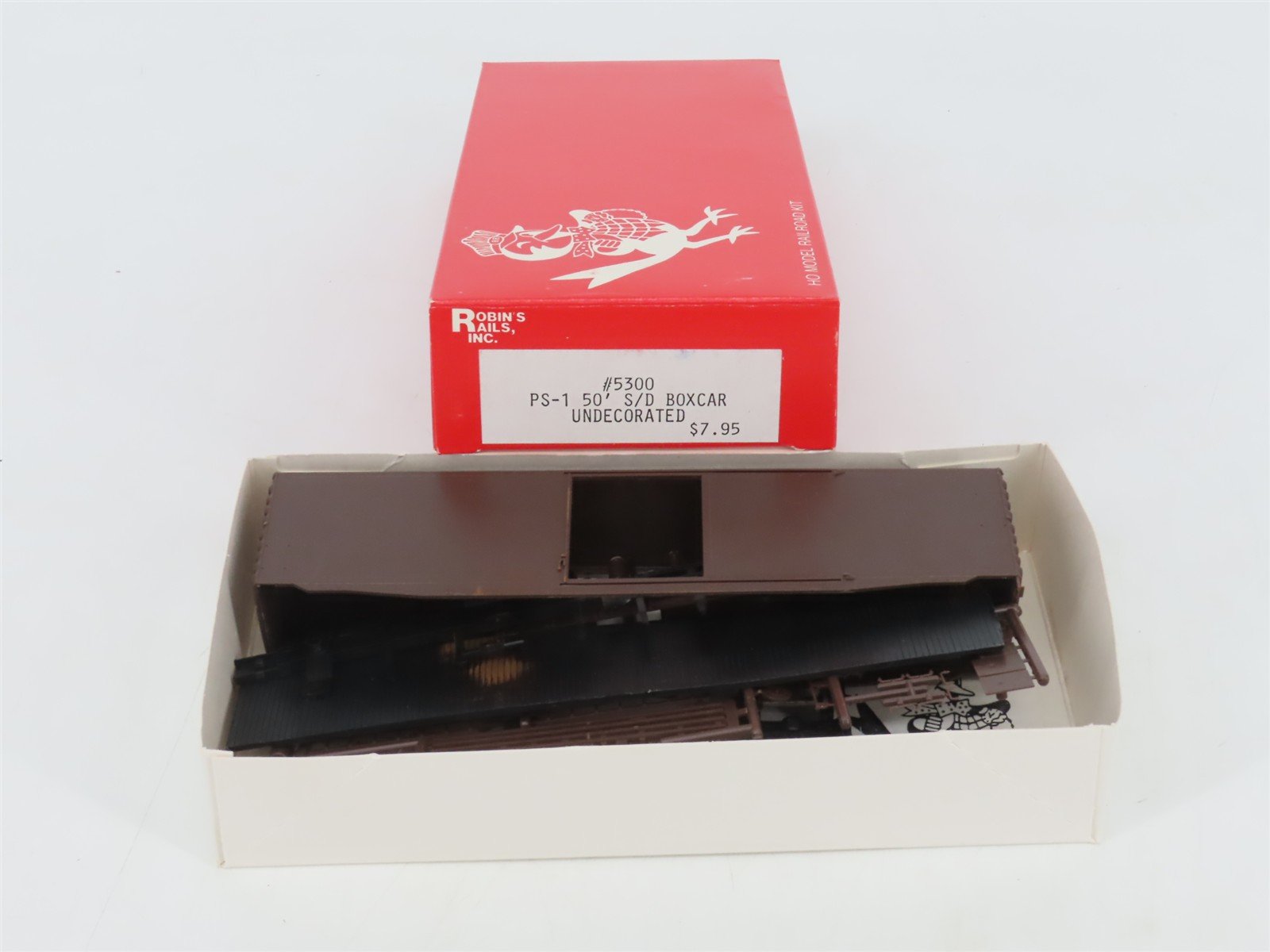 HO Scale Robin's Rails Kit 5300 Undecorated PS-1 50' Single Door Box Car