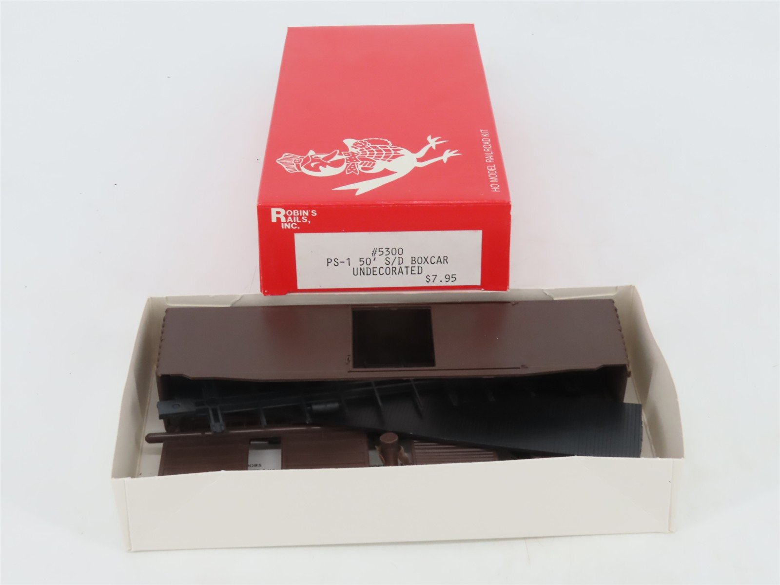HO Scale Robin's Rails Kit 5300 Undecorated PS-1 50' Single Door Box Car