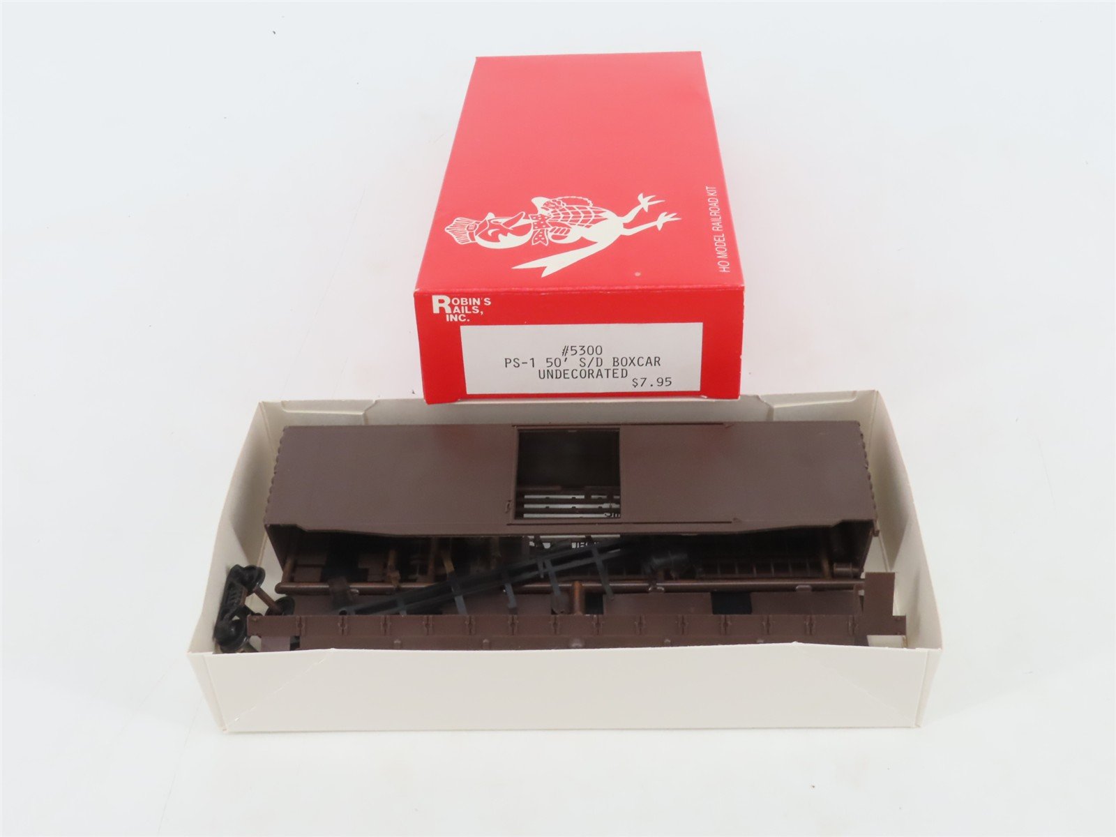 HO Scale Robin's Rails Kit 5300 Undecorated PS-1 50' Single Door Box Car