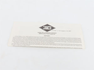 HO Scale Eastern Car Works Kit 2600 Undecorated Airslide Covered Hopper