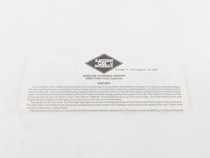 HO Scale Eastern Car Works Kit 2600 Undecorated Airslide Covered Hopper