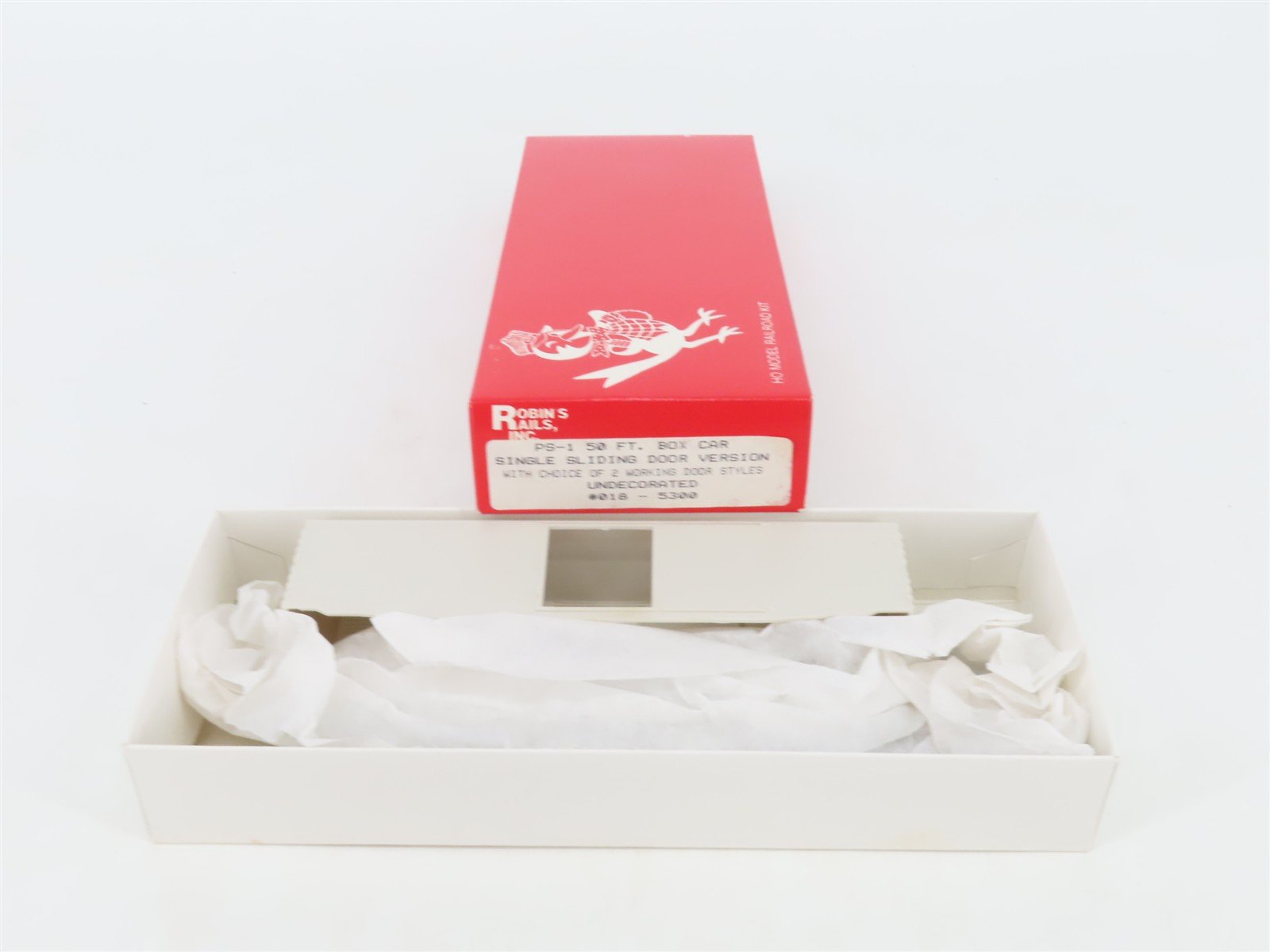 HO Scale Robin's Rails Kit 018-5300 Undecorated PS-1 50' Single Door Box Car