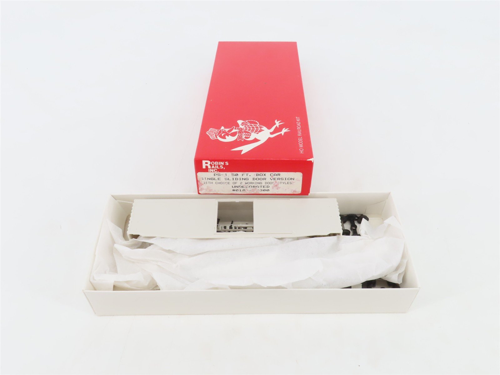 HO Scale Robin's Rails Kit 018-5300 Undecorated PS-1 50' Single Door Box Car