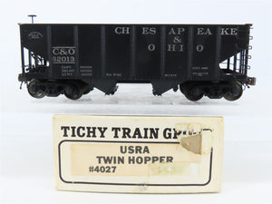 HO Scale Tichy 4027 C&O Chesapeake & Ohio 2-Bay Open Hopper #62013 CUSTOM