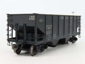HO Scale Tichy 4027 C&O Chesapeake & Ohio 2-Bay Open Hopper #62013 CUSTOM