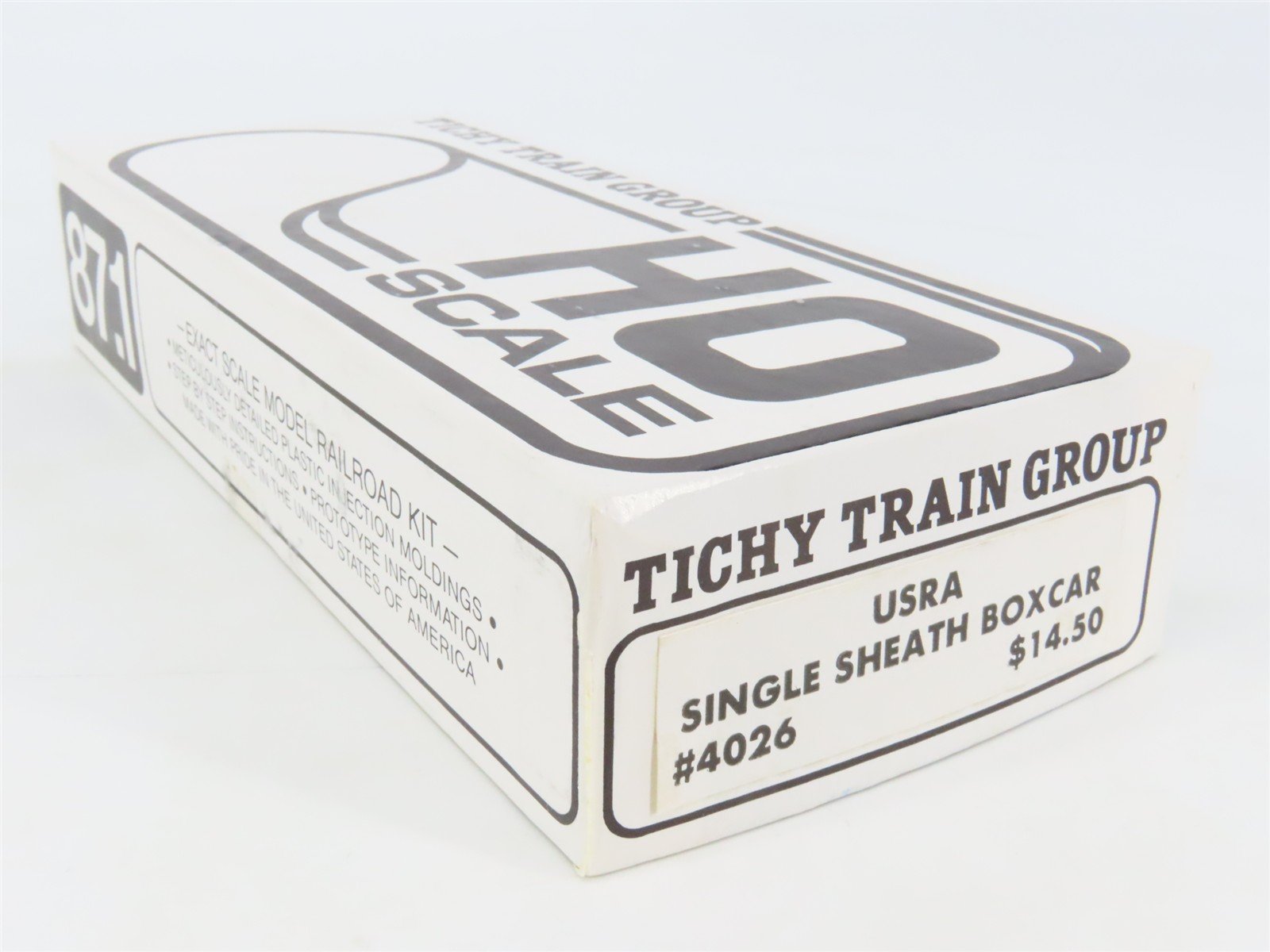 HO Scale Tichy 4026 Undecorated USRA Single Sheath Boxcar Kit