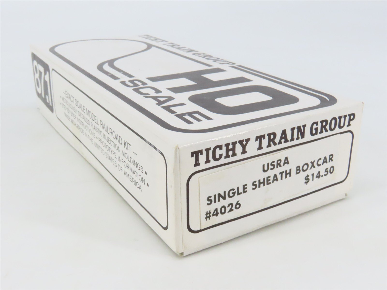 HO Scale Tichy 4026 Undecorated USRA Single Sheath Boxcar Kit