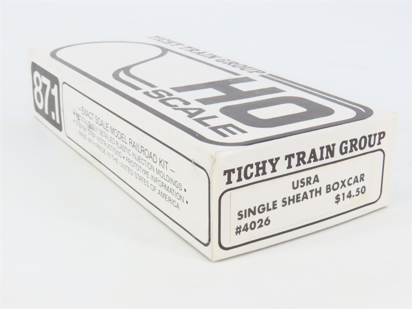 HO Scale Tichy 4026 Undecorated USRA Single Sheath Boxcar Kit