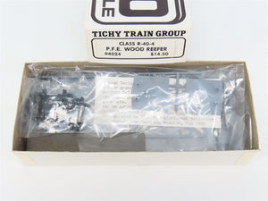 HO Scale Tichy 4024 Undecorated Class R-40-4 PFE Wood Reefer Car Kit