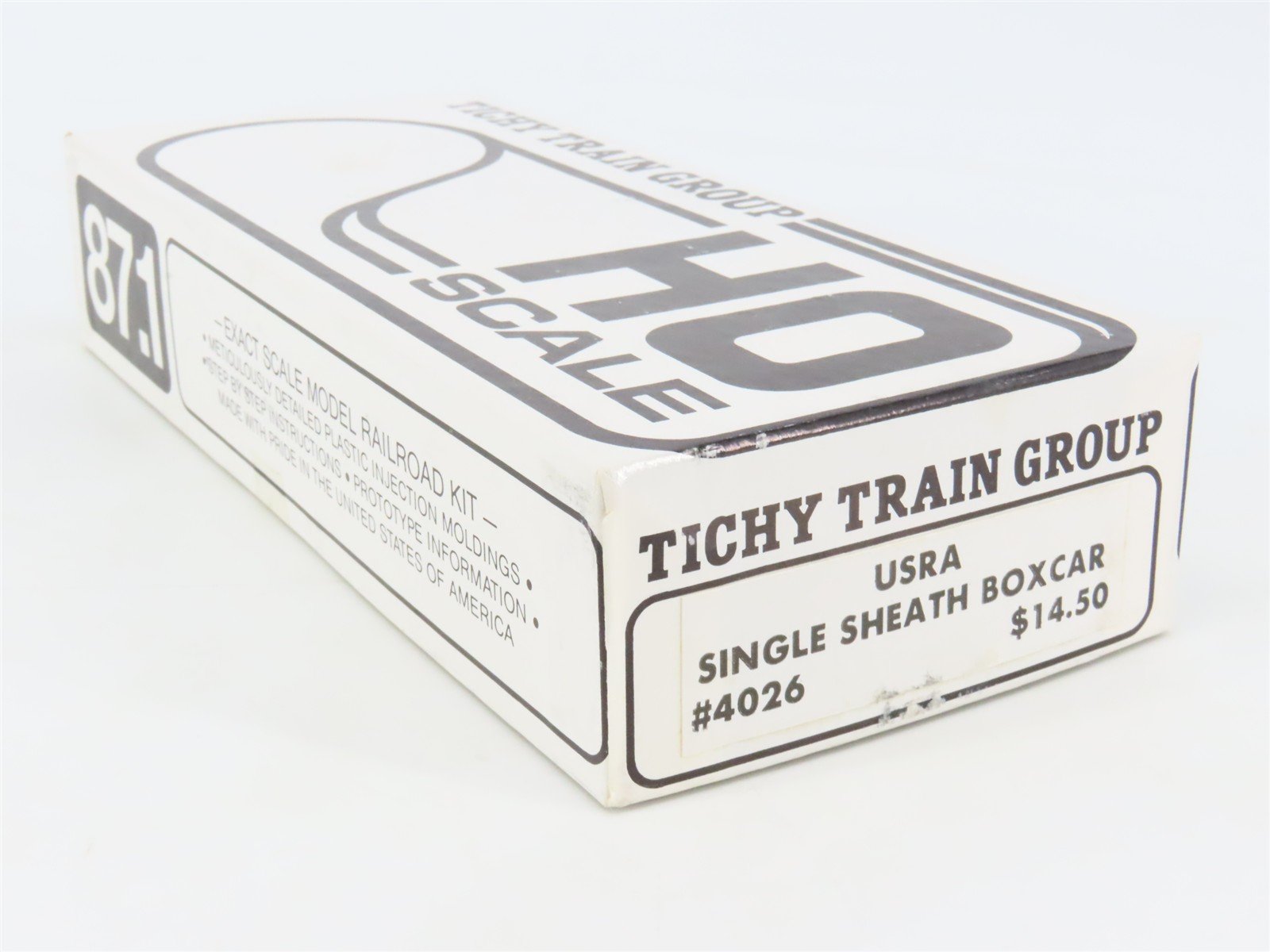 HO Scale Tichy 4026 Undecorated USRA Single Sheath Boxcar Kit