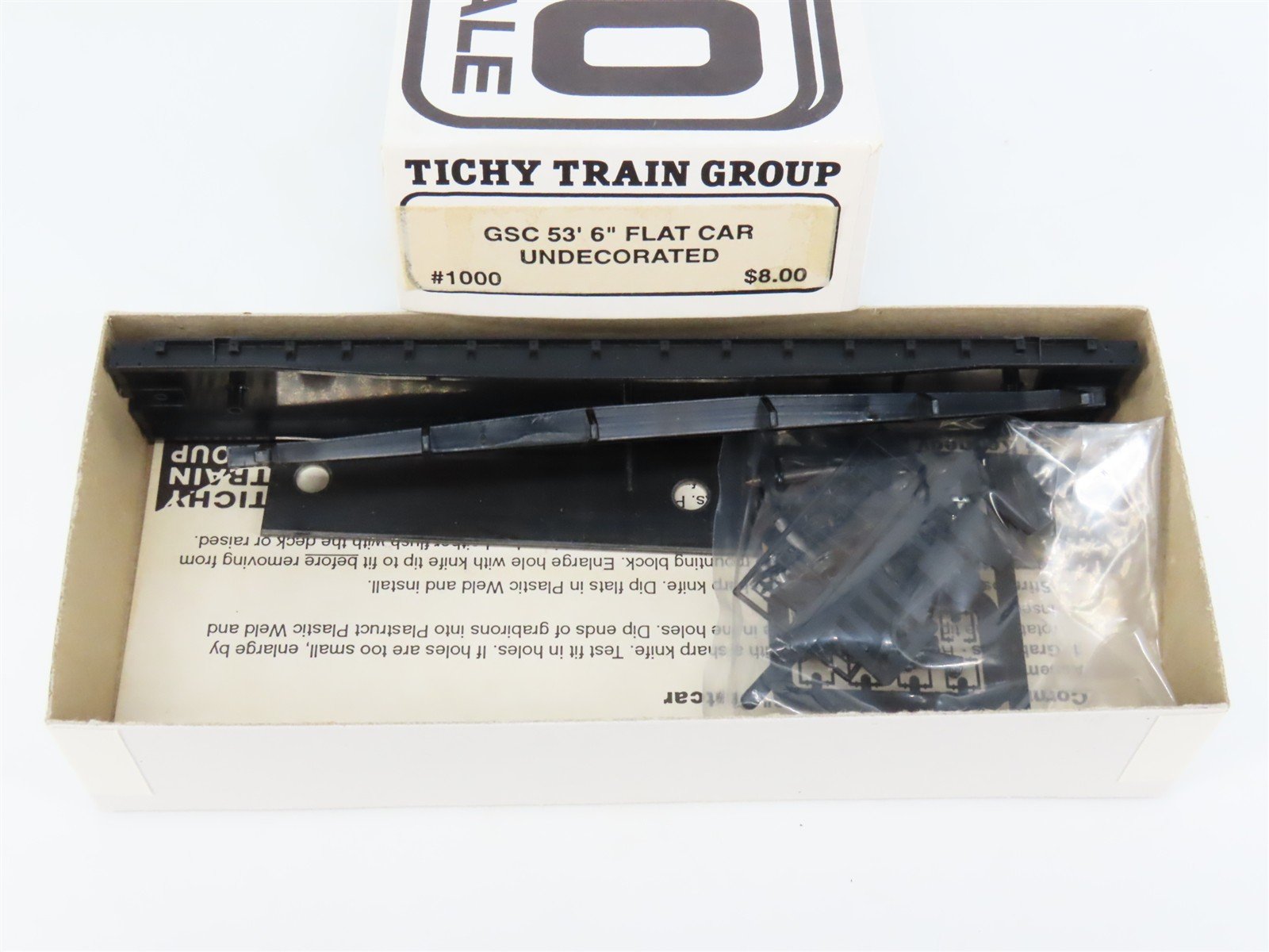 HO Scale Tichy 1000 Undecorated GSC 53' 6