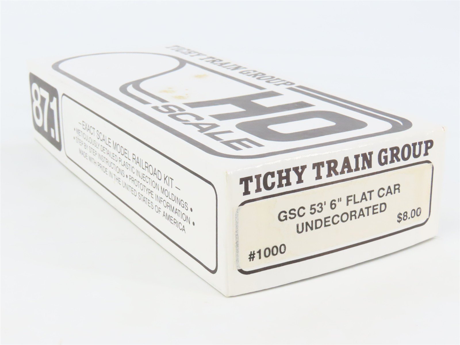 HO Scale Tichy 1000 Undecorated GSC 53' 6