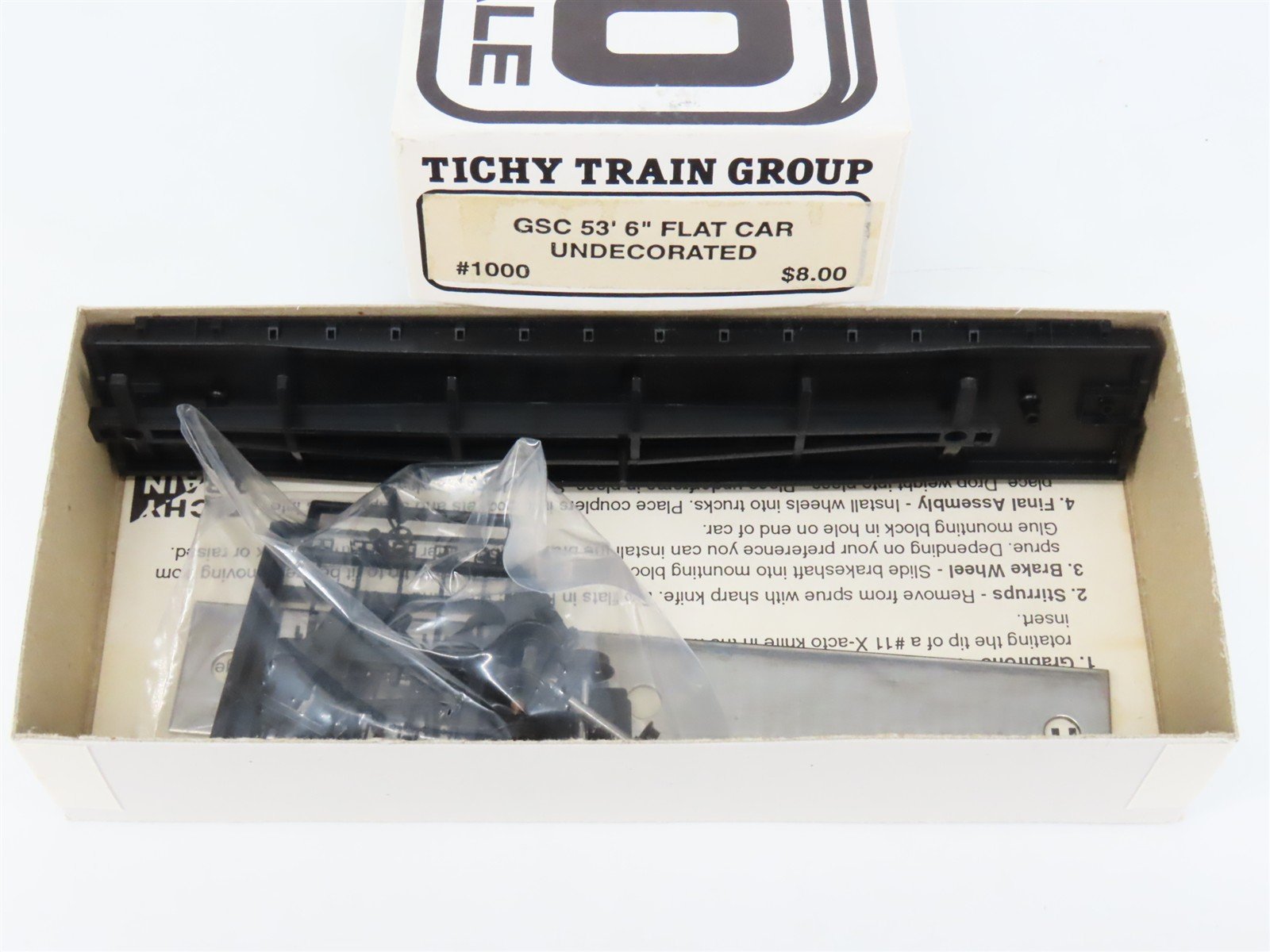 HO Scale Tichy 1000 Undecorated GSC 53' 6