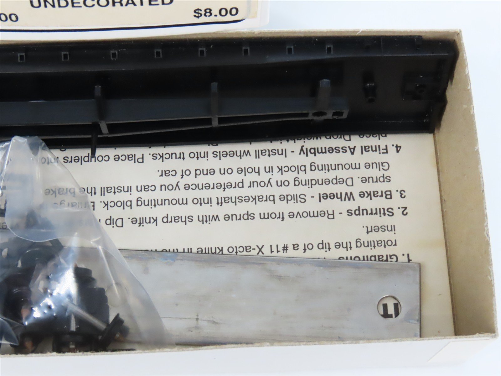 HO Scale Tichy 1000 Undecorated GSC 53' 6