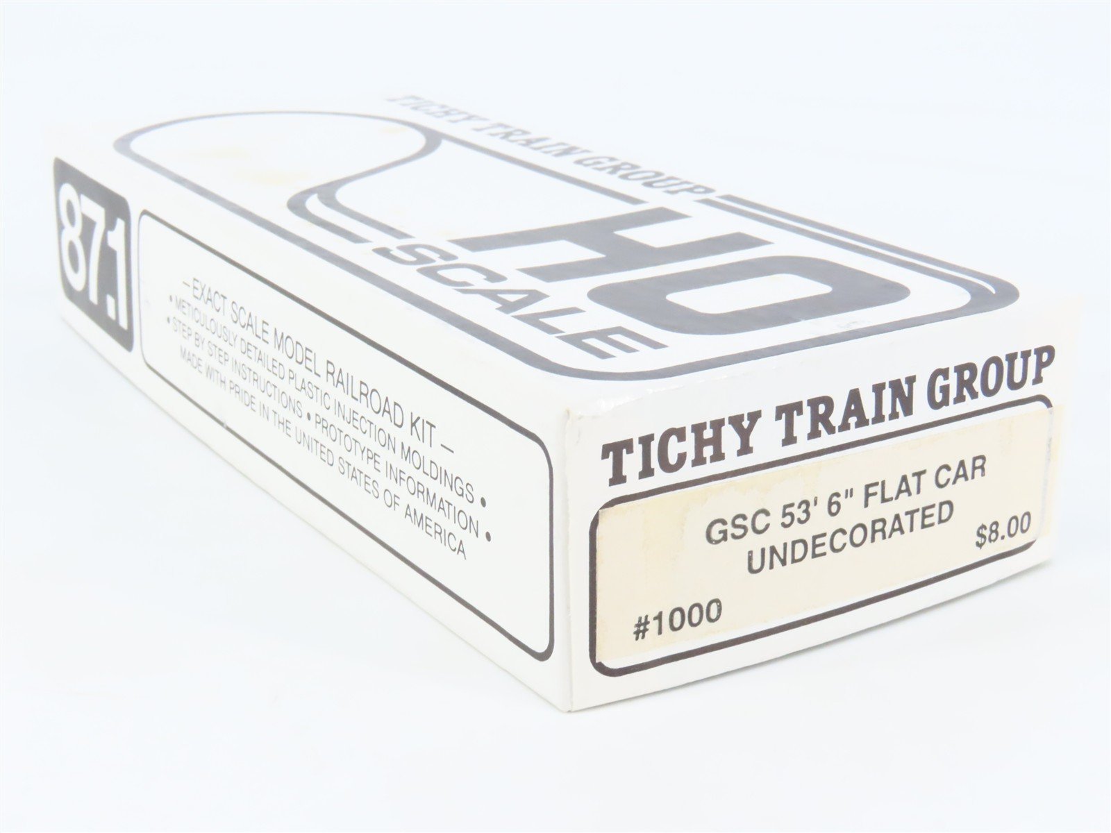 HO Scale Tichy 1000 Undecorated GSC 53' 6