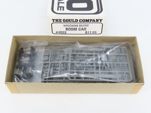 HO Scale Gould Company 4022 Undecorated Wrecking Outfit Boom Car Kit