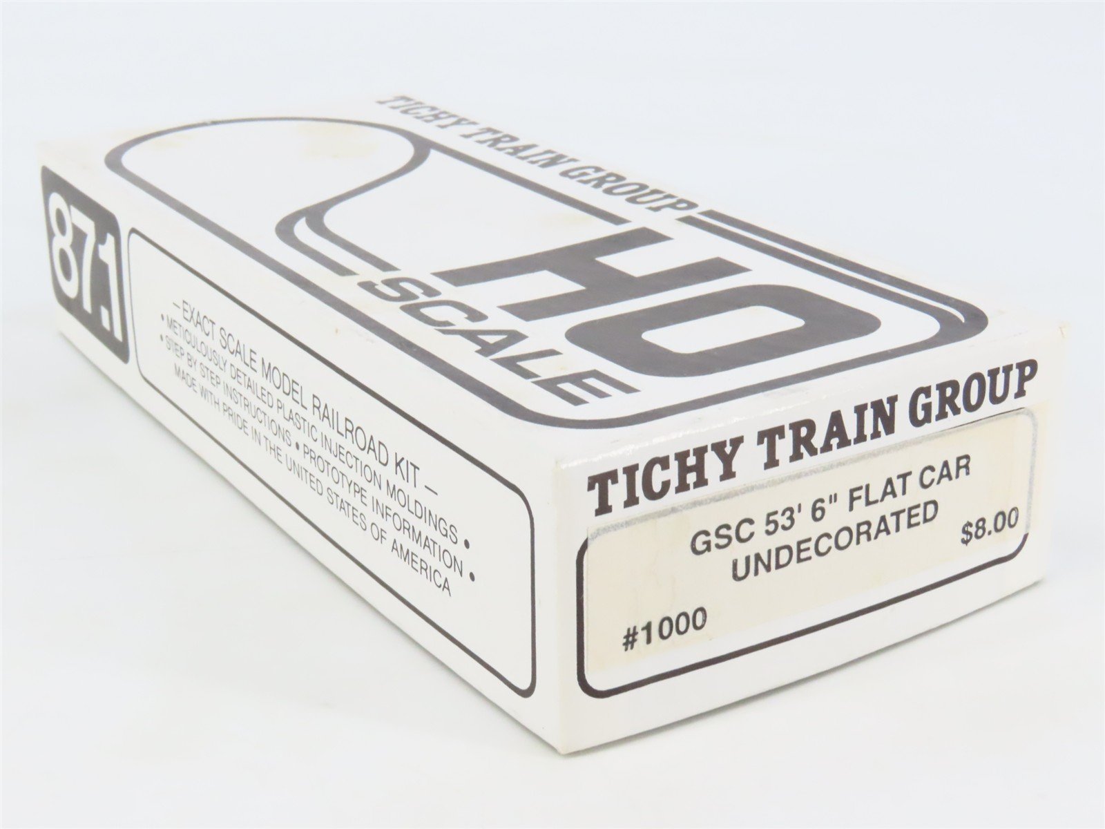 HO Scale Tichy 1000 Undecorated GSC 53' 6