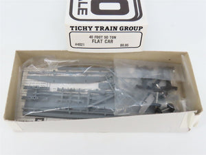 HO Scale Tichy 4021 Undecorated 40' 50-Ton Flatcar Kit