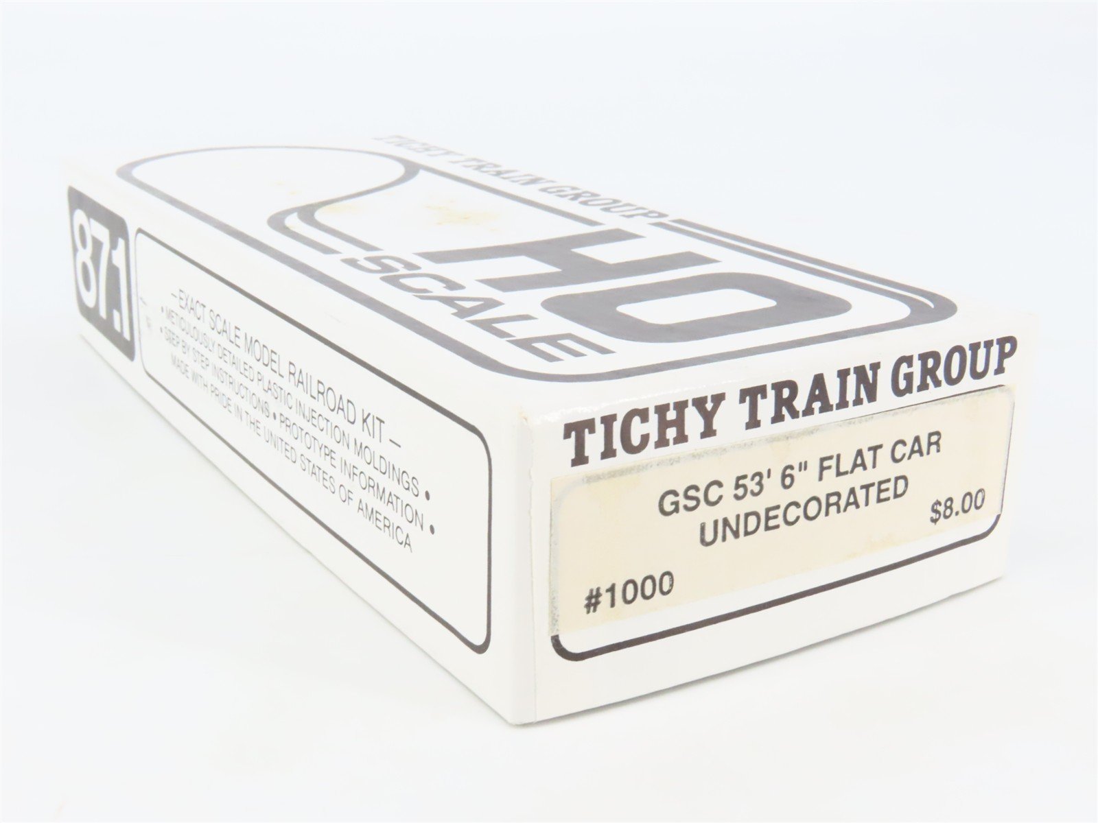 HO Scale Tichy 1000 Undecorated GSC 53' 6