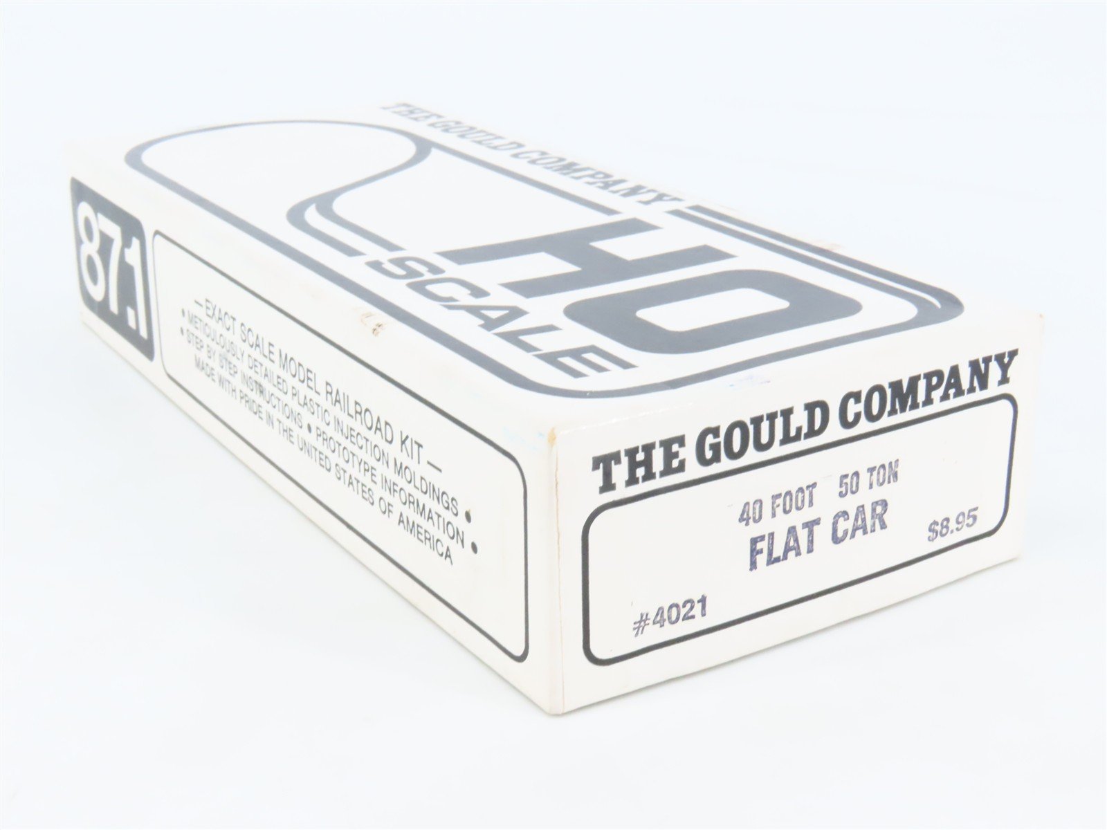 HO Scale Gould Company 4021 Undecorated 40' 50-Ton Flatcar Kit