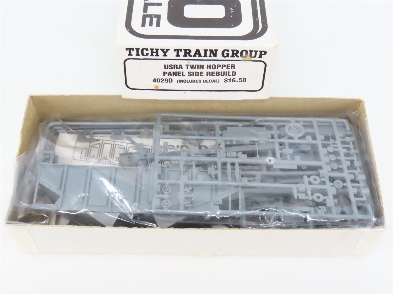HO Tichy 4029D Undecorated USRA Twin Hopper Panel Side Rebuild Kit w/WAB Decals