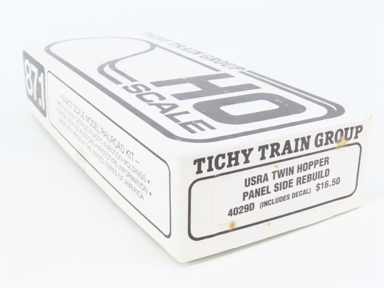 HO Tichy 4029D Undecorated USRA Twin Hopper Panel Side Rebuild Kit w/WAB Decals