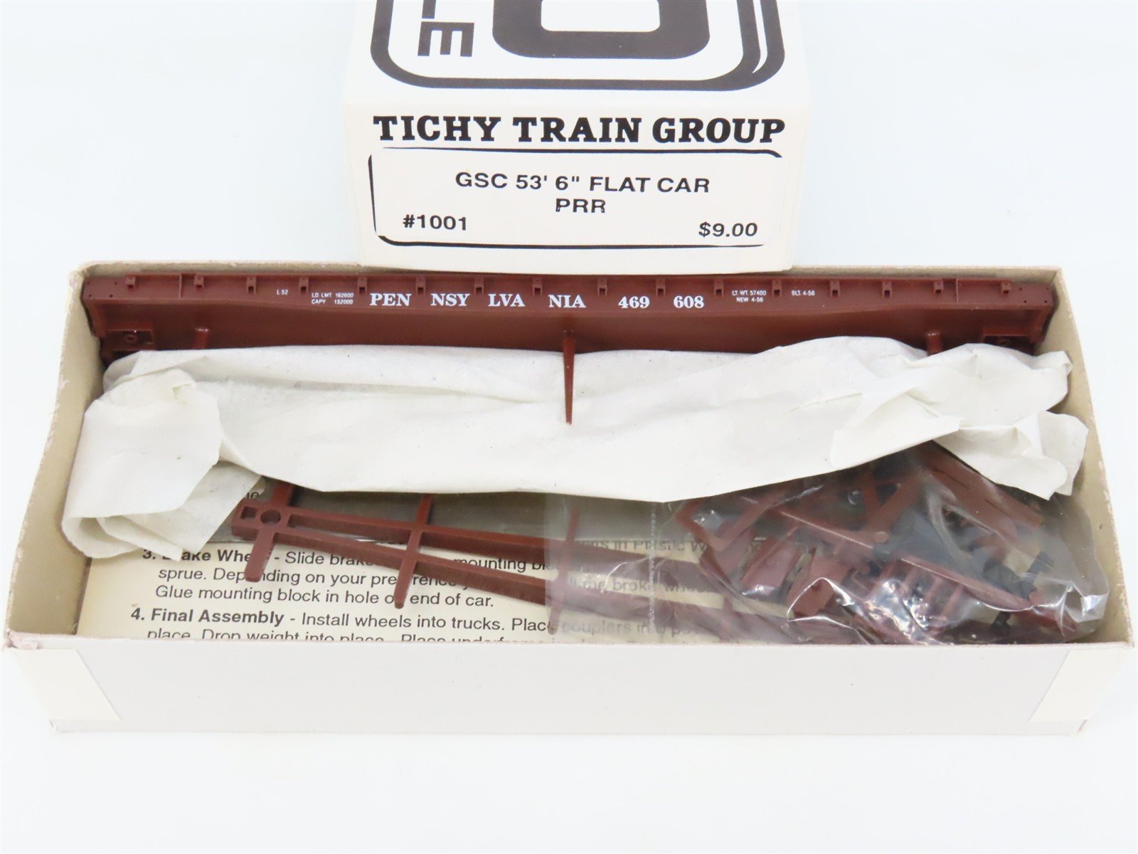 HO Scale Tichy 1001 PRR Pennsylvania GSC 53' 6