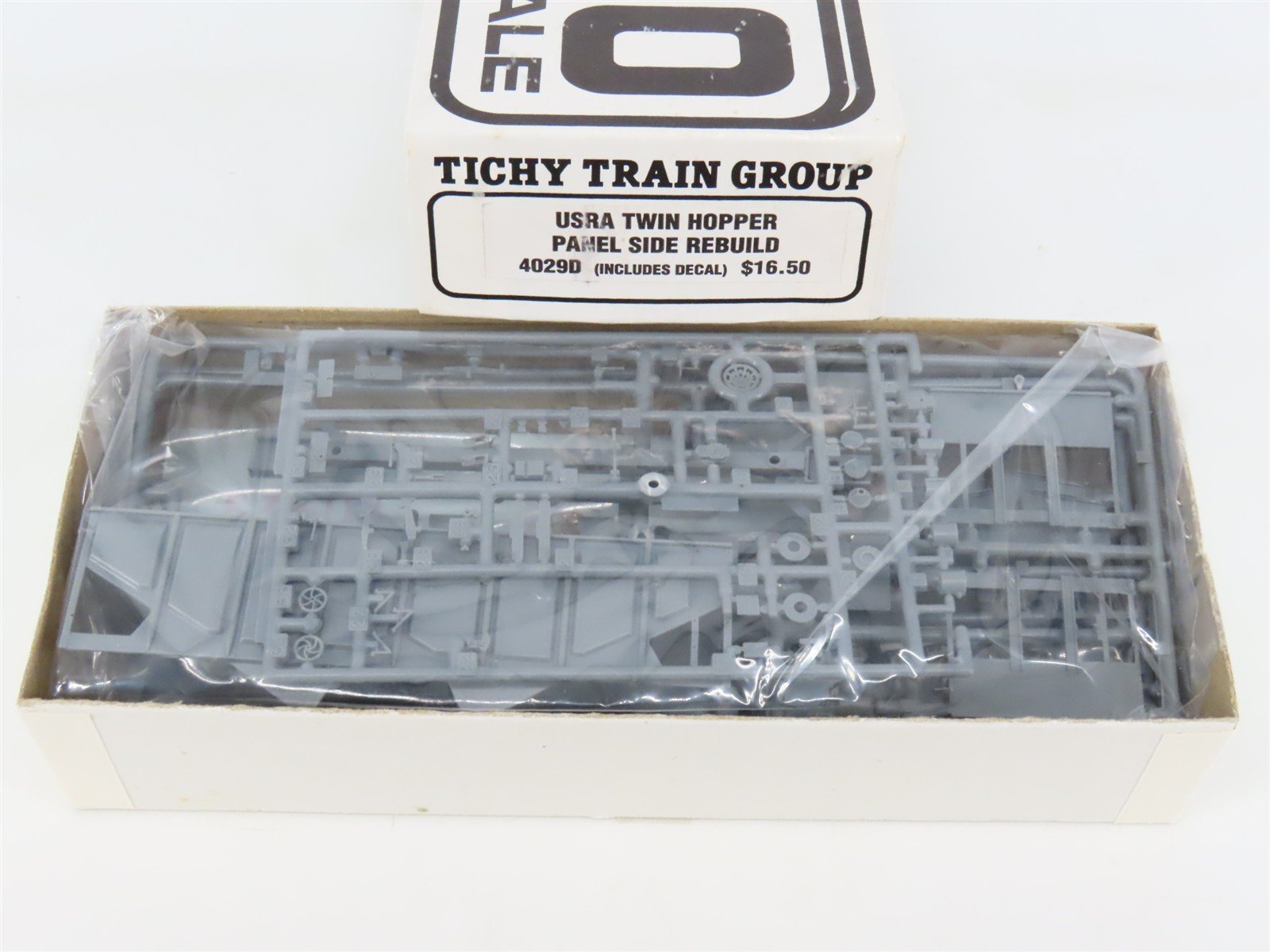 HO Tichy 4029D Undecorated USRA Twin Hopper Panel Side Rebuild Kit w/ Decals