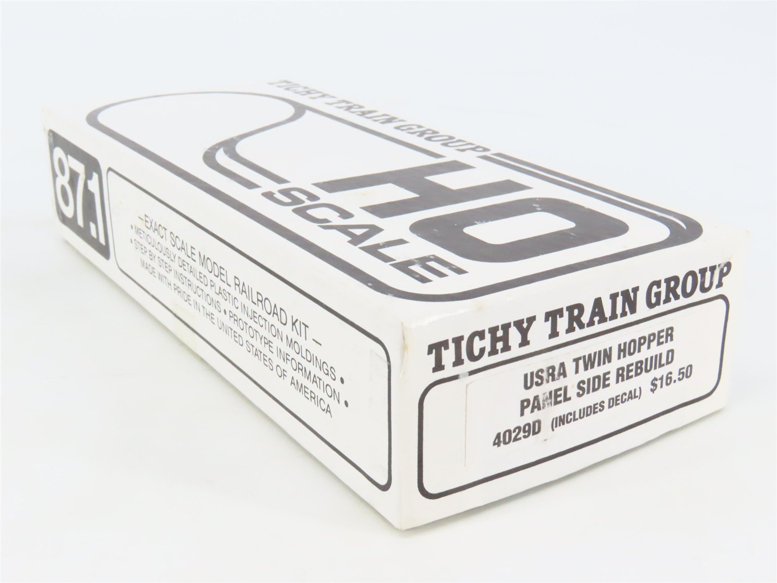 HO Tichy 4029D Undecorated USRA Twin Hopper Panel Side Rebuild Kit w/ Decals