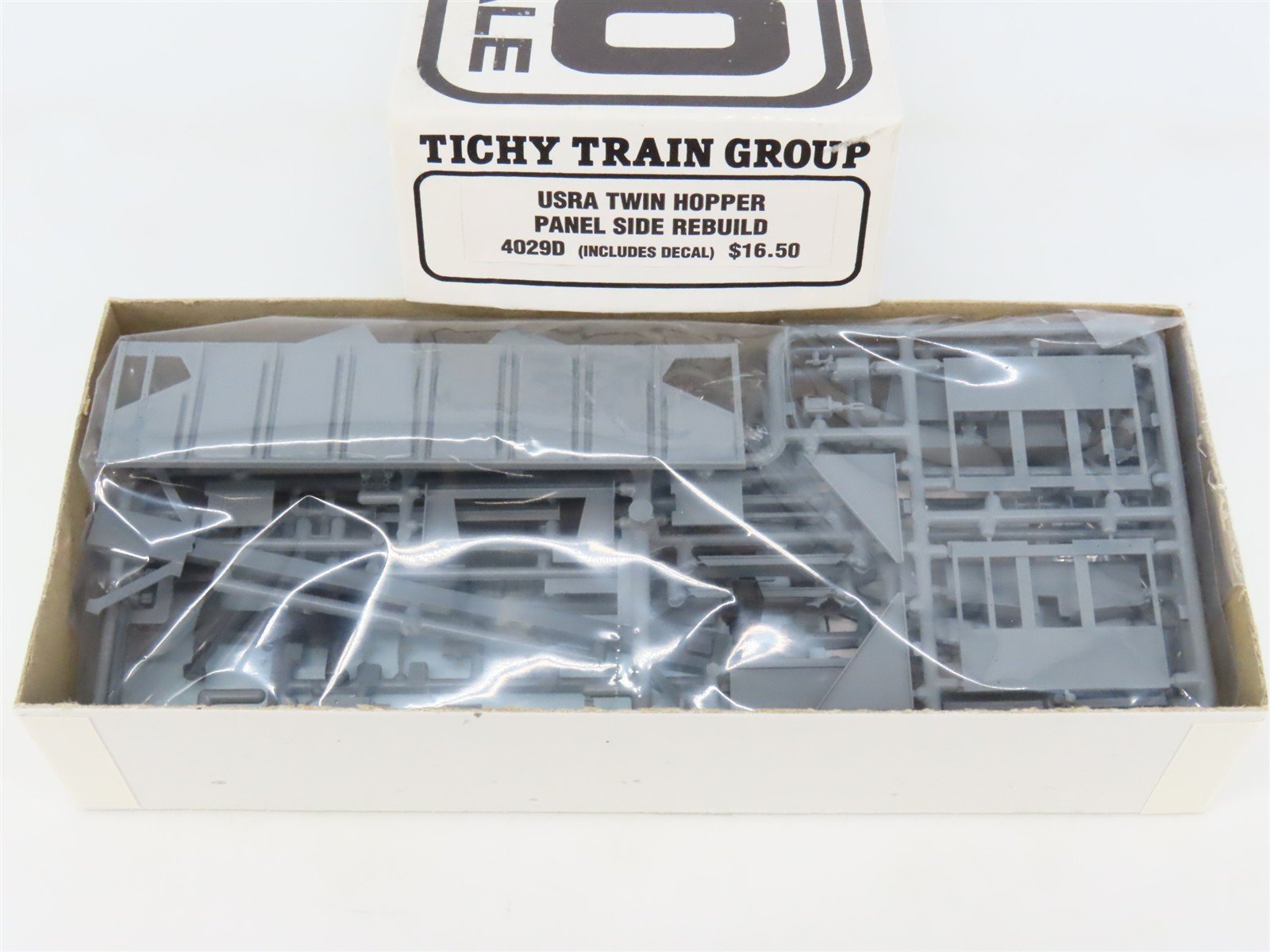 HO Tichy 4029D Undecorated USRA Twin Hopper Panel Side Rebuild Kit w/ Decals