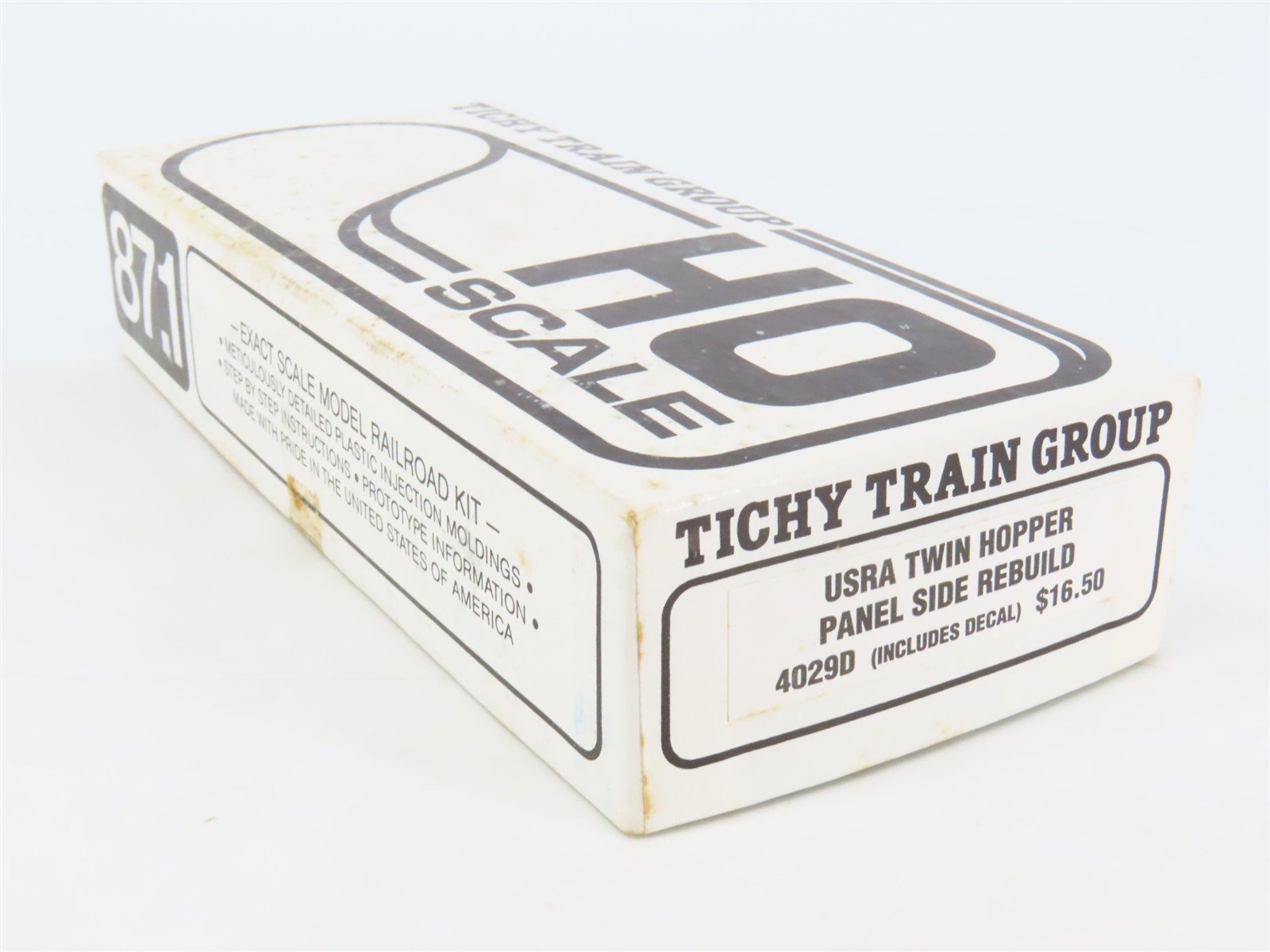 HO Tichy 4029D Undecorated USRA Twin Hopper Panel Side Rebuild Kit w/ Decals