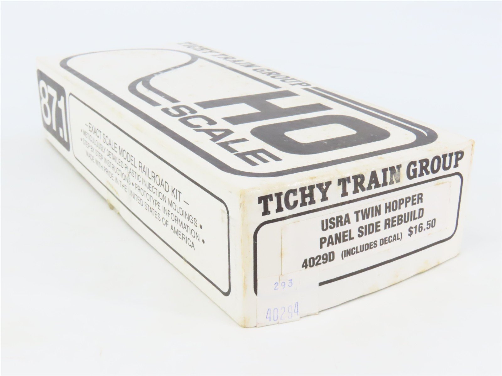 HO Tichy 4029D Undecorated USRA Twin Hopper Panel Side Rebuild Kit NO DECALS