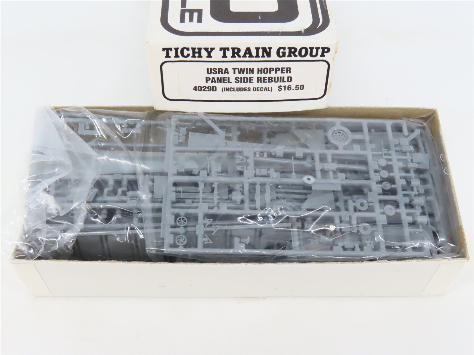 HO Tichy 4029D Undecorated USRA Twin Hopper Panel Side Rebuild Kit w/ Decals